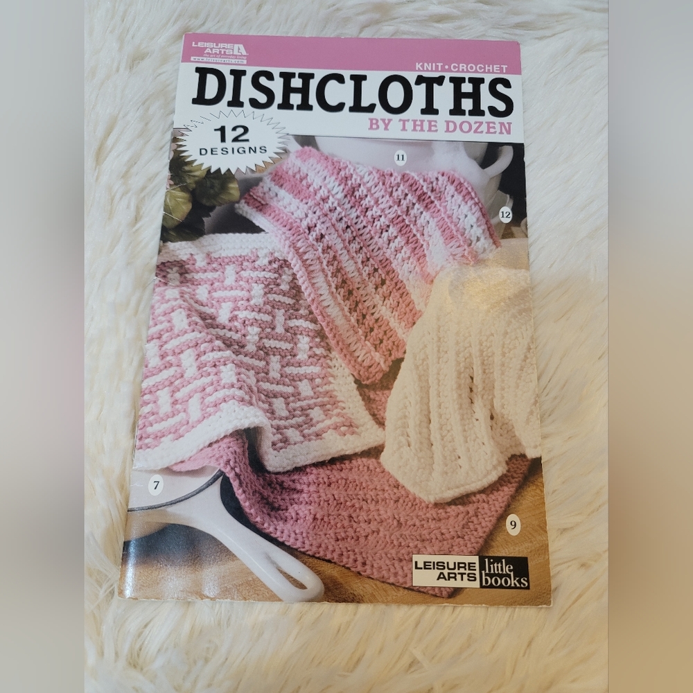 Book, crochet, Dishcloths,  crafts
